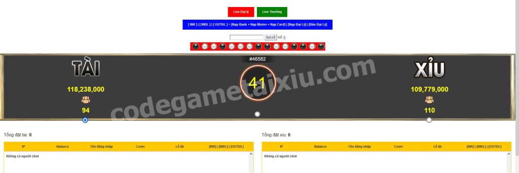 Bán Code Game Tài Xỉu chỉnh cầu game tài xỉu