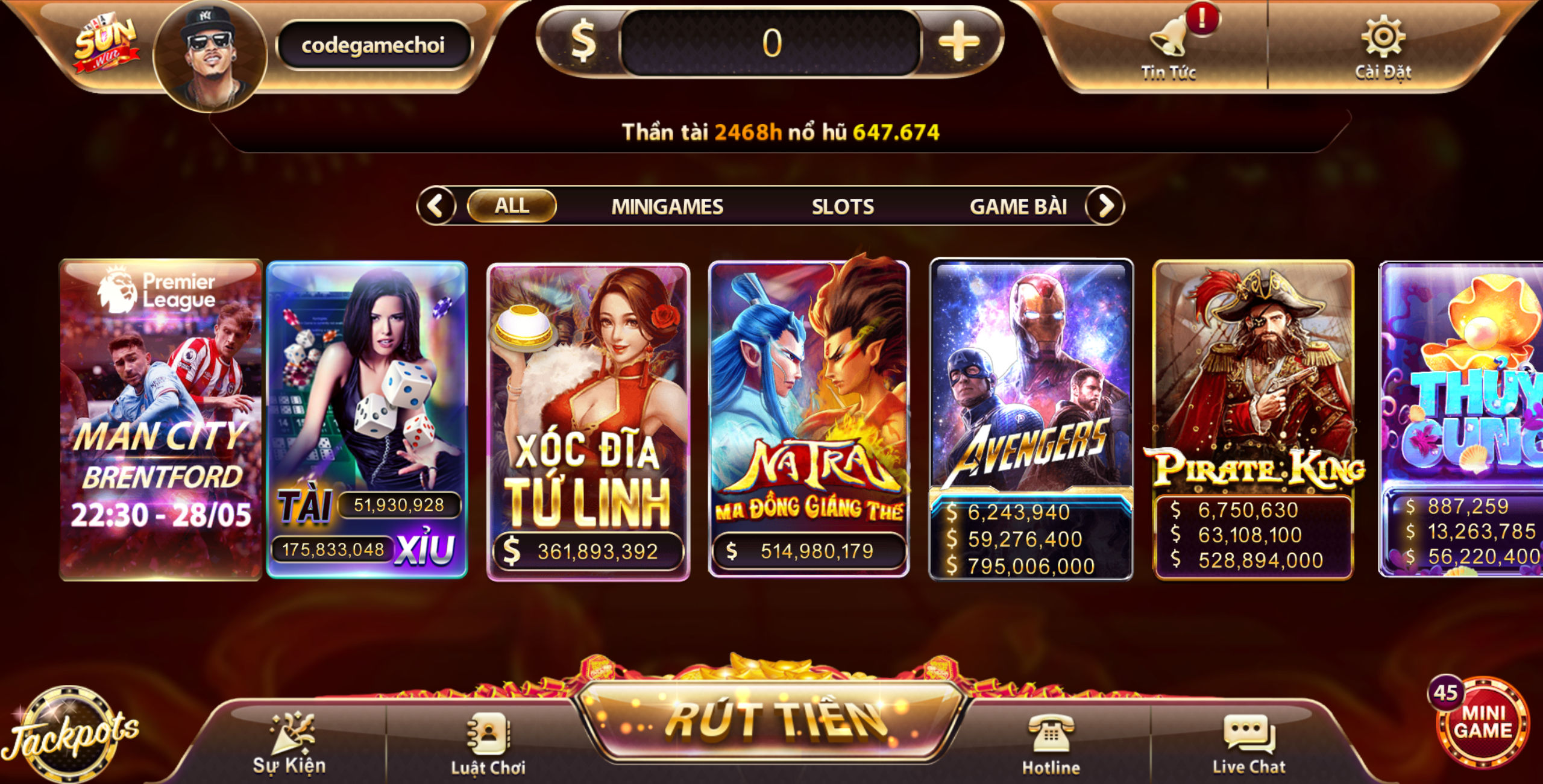 Bán Mã Nguồn Game Tài Xỉu, Đánh Bài, Slots Đầy Đủ Chức Năng Sunwin - Mua ngay