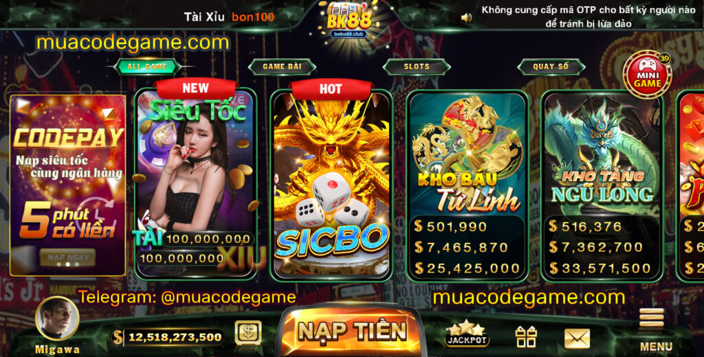 Bán Full Source Code Mã Nguồn Code Game Tài Xỉu – Src Game Bài – Bắn Cá Nổ Hũ