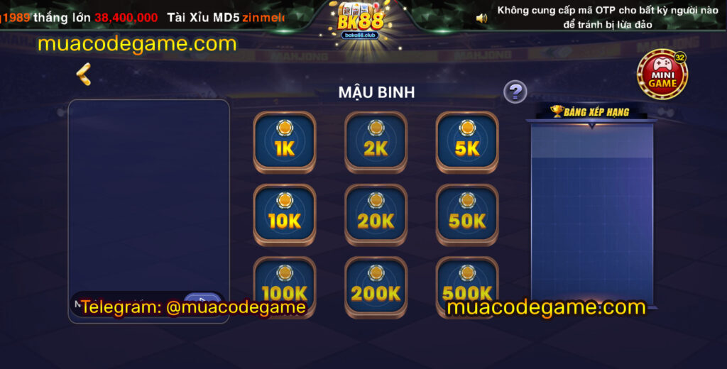 Bán Full Source Code Mã Nguồn Code Game Tài Xỉu – Src Game Bài – Bắn Cá Nổ Hũ