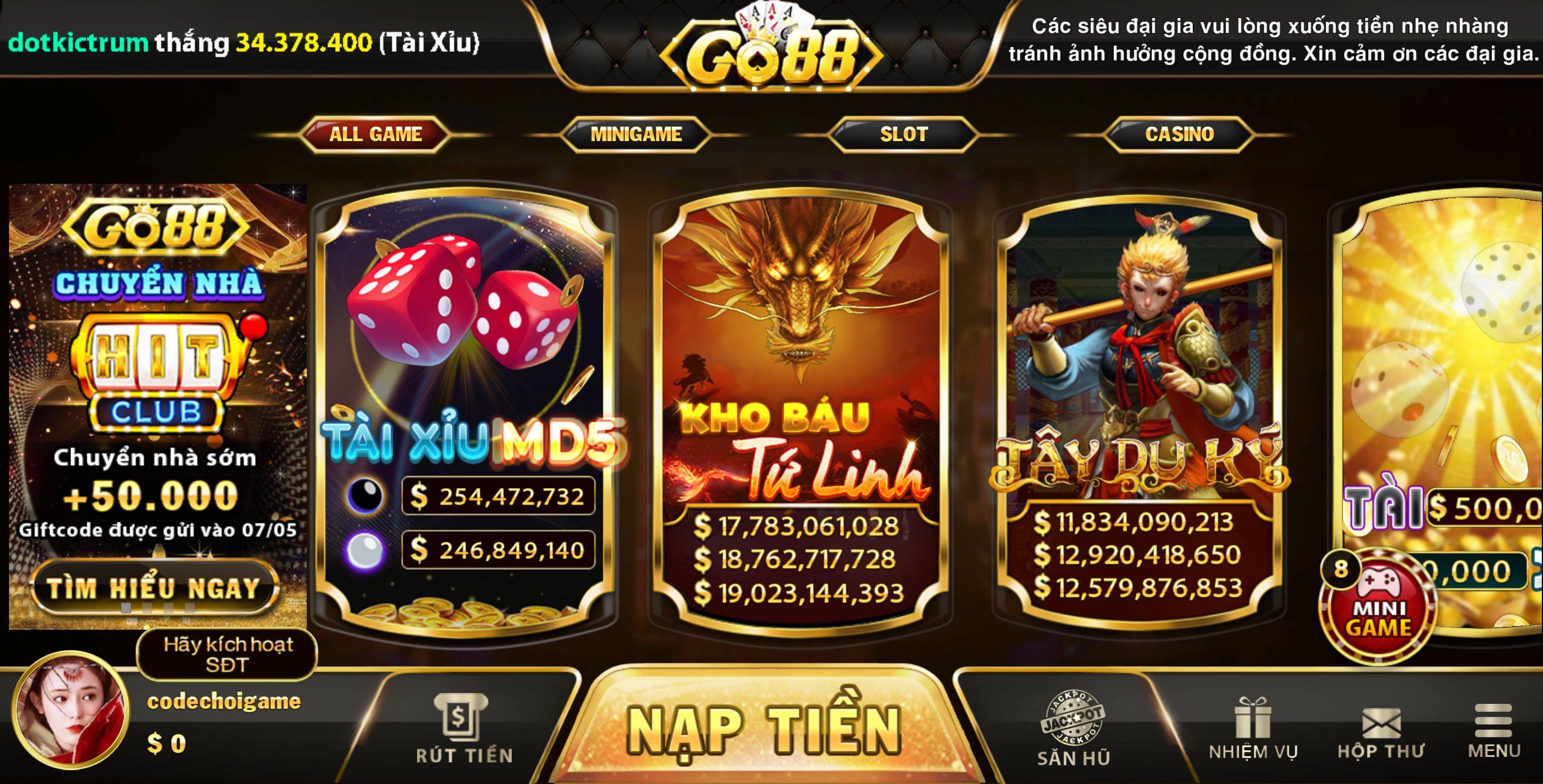 Bán full source game bài tài xỉu MD5 mới nhất - Bán full source game bài tài xỉu MD5 mới nhất